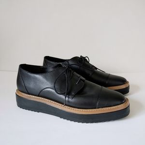 Nine West Vada Platform Oxford Shoes Size 8 Black